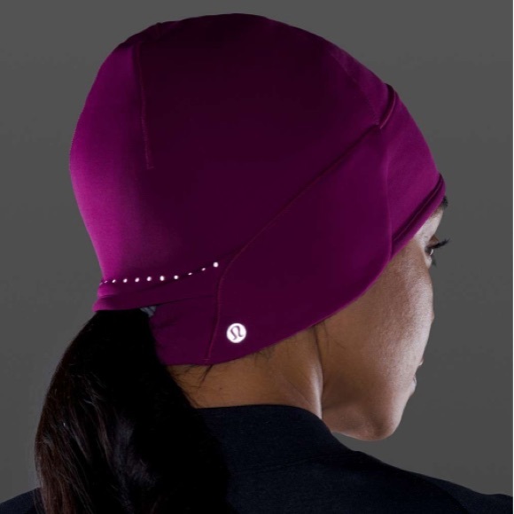 Lululemon Run for It All Beanie in Deep Fuschia